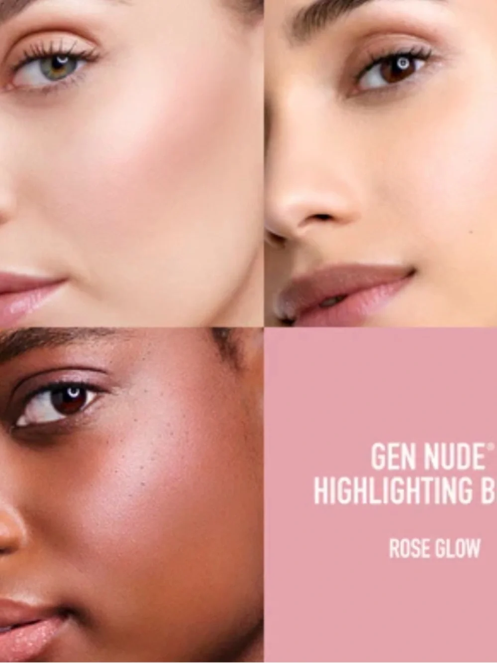 NEW-BareMinerals-GEN NUDE® HIGHLIGHTING BLUSH-Rose Glow